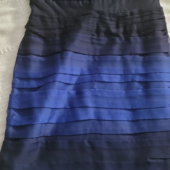Blue Ombre Cocktail Dress - Picture 8 of 12